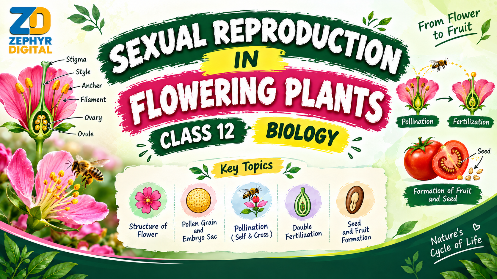 Sexual Reproduction in Flowering Plants