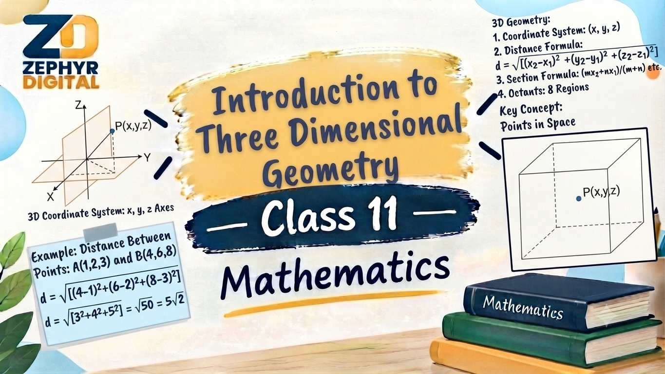 Introduction to Three Dimensional Geometry