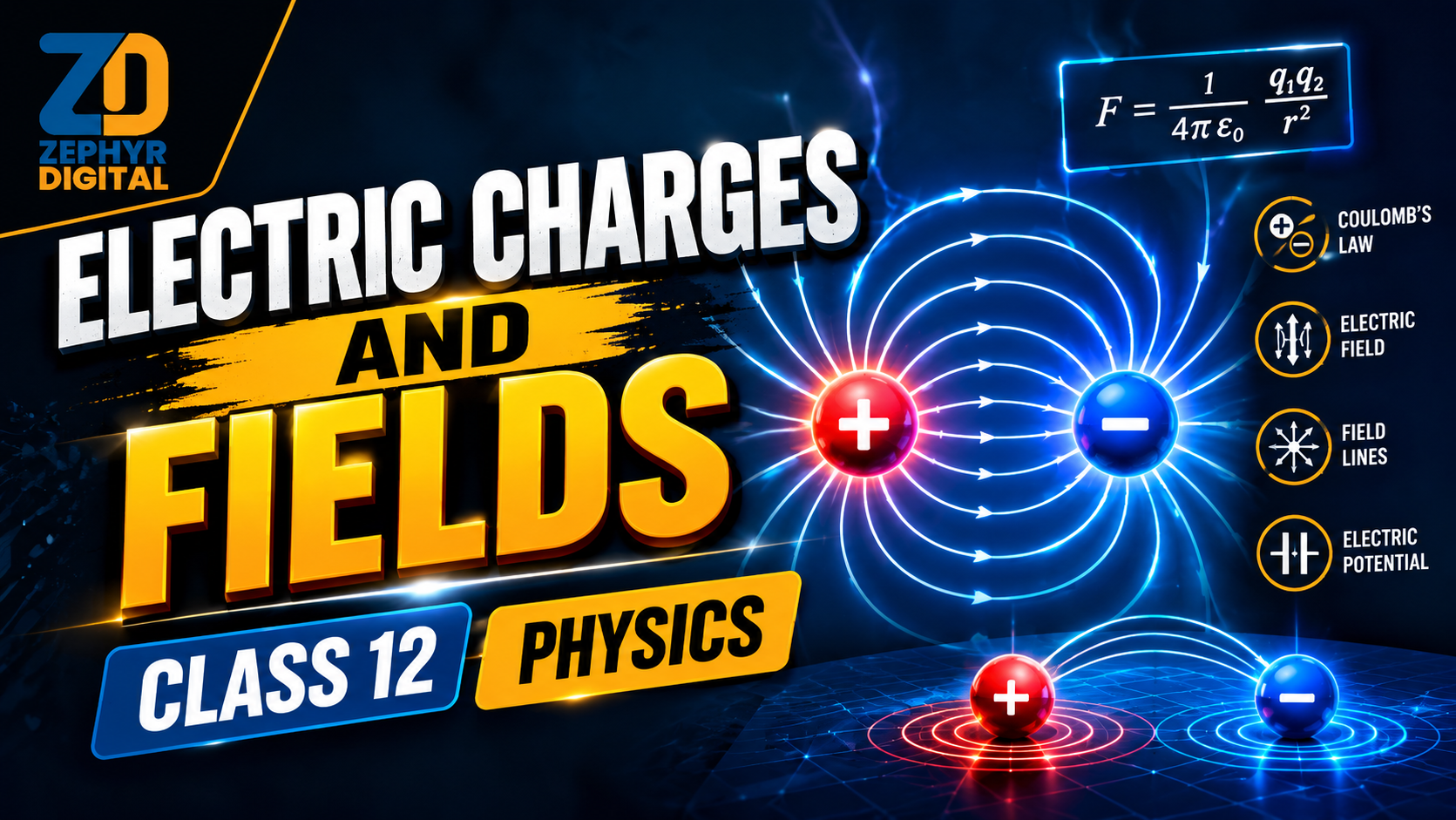 Electric Charges and Fields